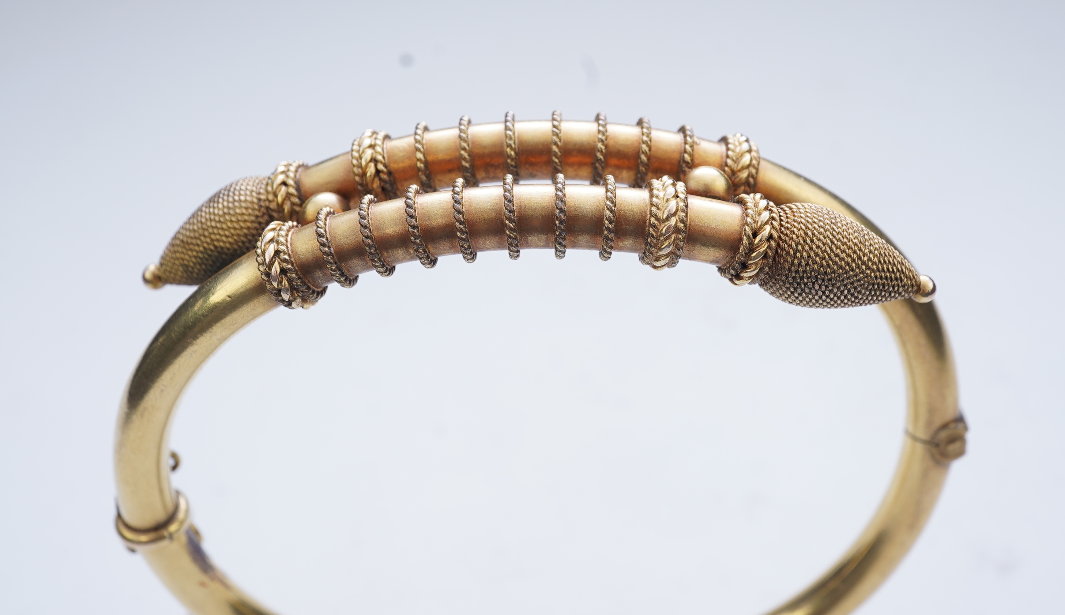 A gilt metal bracelet, mid 19th century